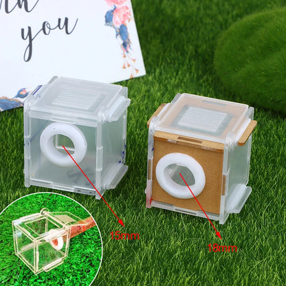 1pc Ant Nest Glass Tube Mini Ant Nest with Active Zone Insect House Acrylic Ant Farm 15/18mm Caliber Test Tube Nest