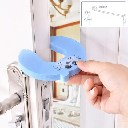 2/5pcs/Set Door Stopper DoorknobWall Protection Children Door Stopper Holder Shockproof Door Crash Pad Children Finger Protecter