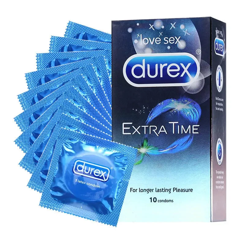 20/10pcs Durex Delay Ejaculation Spike Condoms Ultra Thin Factor Intimate Extra Lubricated Men Contraception Lasting Enlargement