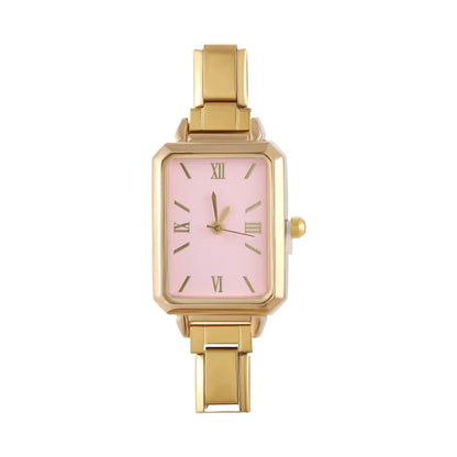 Fashion Colorful Dial Square Stainless Steel Women Watch Head Fit 9mm Bracelet For Party Friend Wife Birthday Jewelry Gifts
