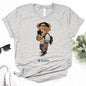 Bear t shirt women graphic t shirt female 2000s streetwear clothes