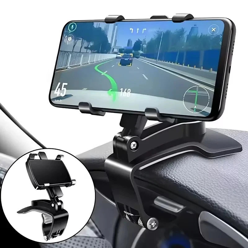 Universal Multi-Function Car Mobile Phone Holder Dashboard GPS Mobile Phone Holder Clip 360 Degree Rotatable Car Accessories