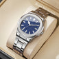 Luxury Square Men Business Watches Simple Calendar Quartz Watch for Mens Clock Reloj Hombre（Without Box）