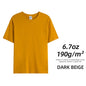 6.7oz 190gsm Combed Cotton Tees Tshirts Mens Solid Tops Woman Male Custom Team Uniform Class Clothes Summer Brand Customization
