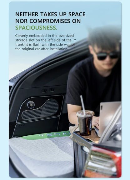 NovaAcc 16L Car Refrigerator Portable Compressor Freezer Cooler Fridge for Tesla Model Y 2017-2024 Outdoor Camping Accessories