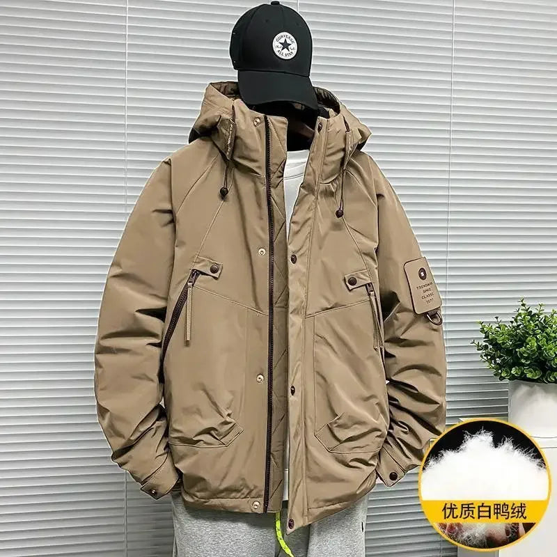 Men's Jacket Winter Windproof Warm Down Jacket Outdoor Sports Mountain Overcoat Hooded Snowboarding Parka Snow Coat Canada Tops