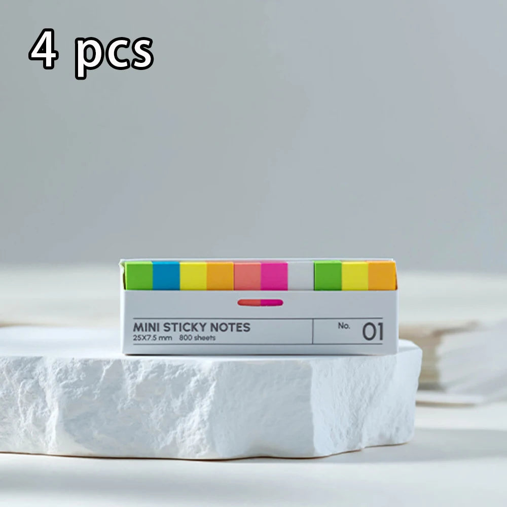 800 boxed sticky notes, index labels, reading sticky notes, index stickers, not transparent waterproof sticky notes
