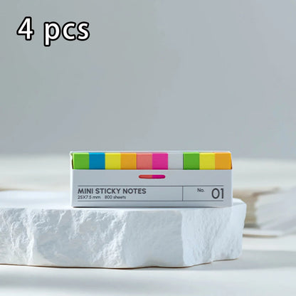 800 boxed sticky notes, index labels, reading sticky notes, index stickers, not transparent waterproof sticky notes