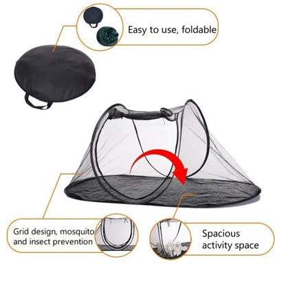 Foldable Camping Cat Dog Pet Door Stops Durable Grip Cloth Mesh Bird Rabbit Play fence Portable Animal Tent arenero para gato