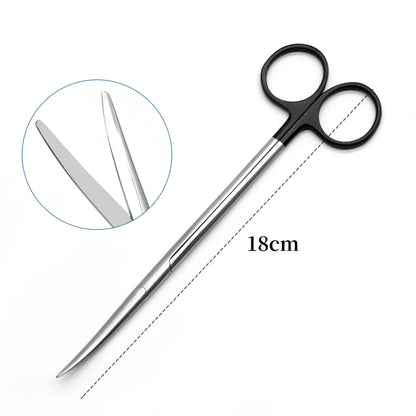 Cutting Tonsil Non-damaged Vocal Cord Cutter Straight Stainless Steel Black Handle Scissors Medical Instruments