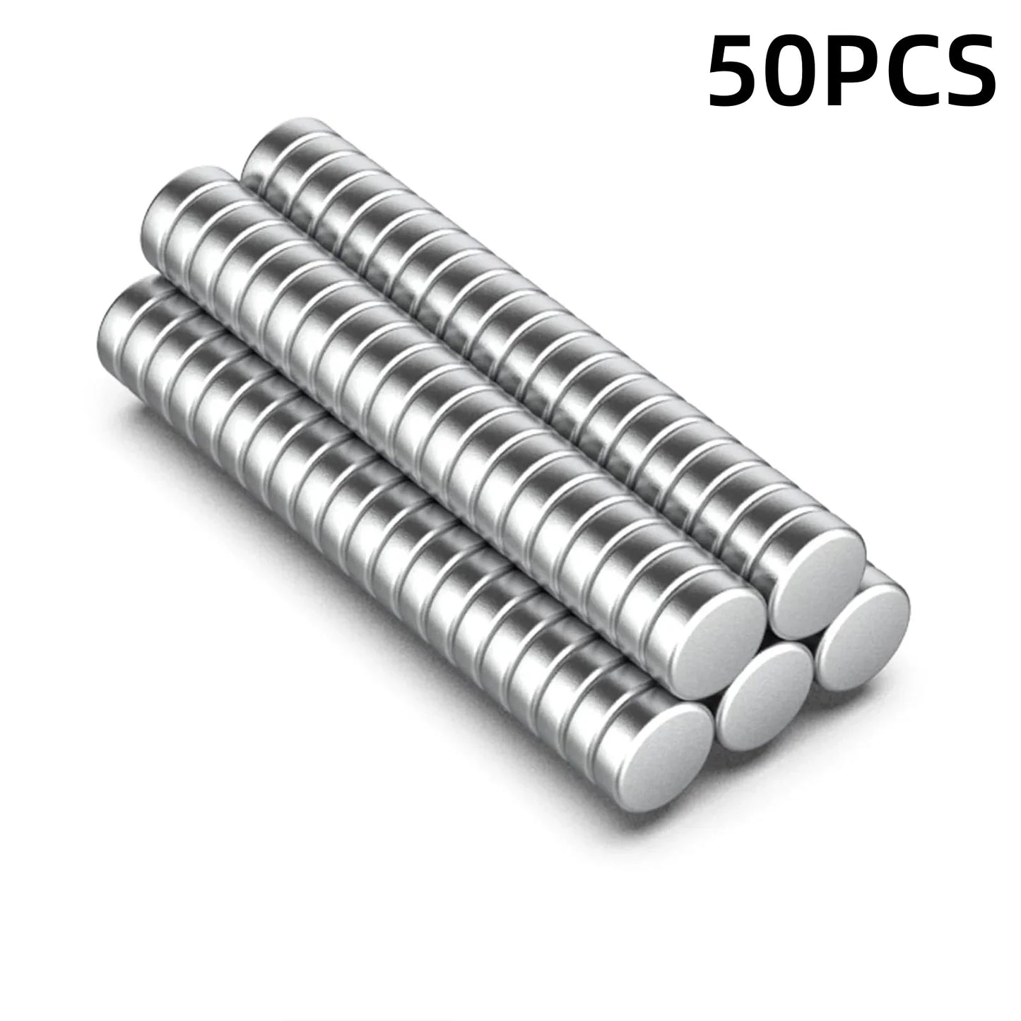 100 Piece 6x2mm Strong Round Magnets for Fridge, DIY, Building, Scientific, Craft, Education