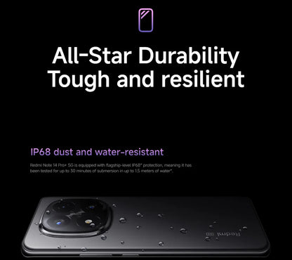 NEW Global Version Xiaomi Redmi Note 14 Pro Plus 5G Smartphone Snapdragon® 7s Gen 3 NFC 6.67” AMOLED 120Hz 5110mAh 120W Fast Charging 200MP