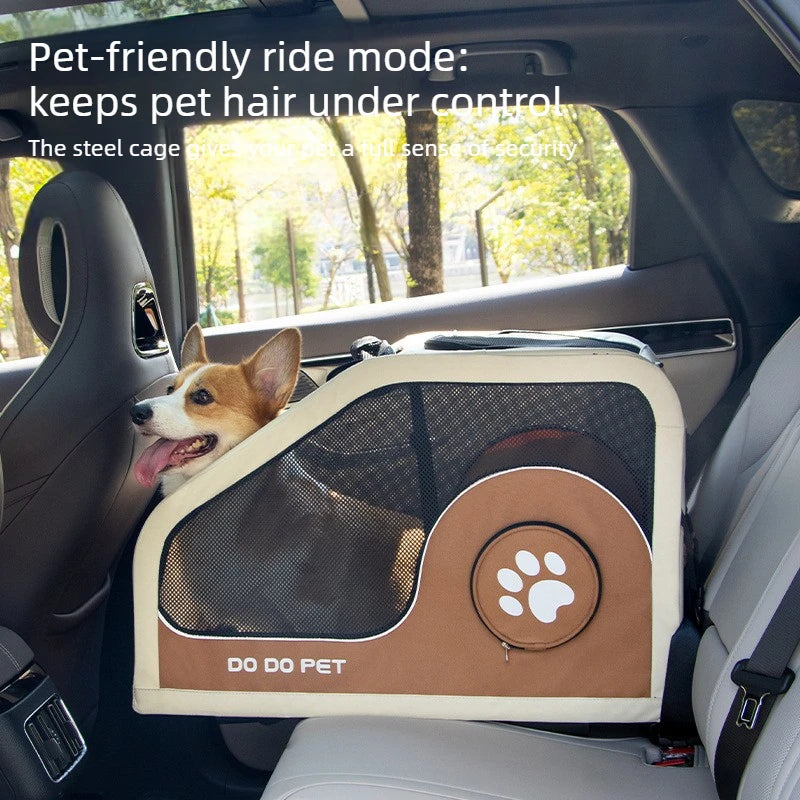 Large Pet Stroller with Telescopic Handle Silent Wheels Foldable Dog Cat Trolley Carrier Breathable Mesh Medium Pets Travel Cart