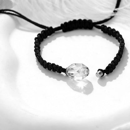 Acrylic Vial Bracelets Cremation Jewelry Urn Bracelet Bangle Rope Handmade Bracelet Adjustable Memorial Keepsakes for Loved Ones