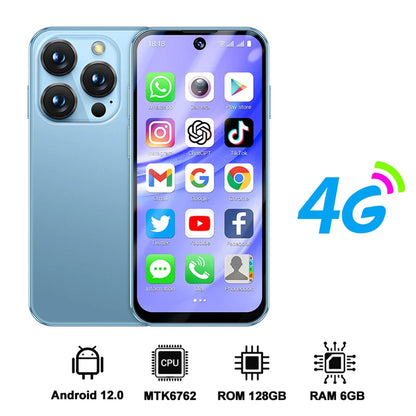 SERVO 19PRO Android Mini Smartphone 4G LTE Dual SIM Standby 6GB RAM 128GB ROM Play Store WiFi OTG 3.88" Screen Small Smart Phone