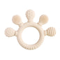 BPA-Free Baby Silicone Teether Sensory Toy Food-Grade Chewable Toy Teething Ring Easy-Grip Infant Teething Toy Newborn Gift