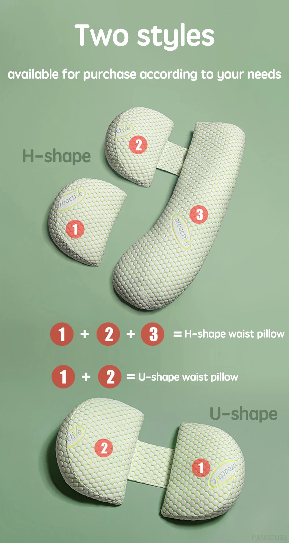 PANGDUBE Multifunctional Pregnancy Pillow for Pregnant Women Pregnant Pillow Breastfeeding Cushion Maternity Sleeping Pillow