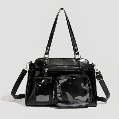 Japanese Itabag With Transparent Display Multi-pocket Shoulder Bag Fashion Tote Bag Jk Uniform Handbag Y2k Style Crossbody Bag