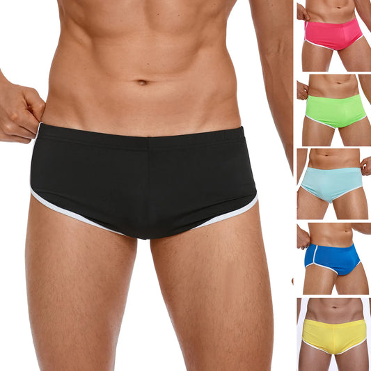 Sexy Running Elastic Sport Shorts Men's Summer Shorts Hot Pants Bar Nine Points Slim Fit Cotton Milk Silk Men's Fashion