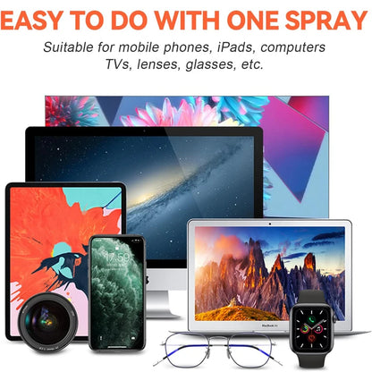 2-in-1 Mobile Phone Screen Spray Bottle Computer Screen Cleaner with Microfiber Cloth Set Cleaning Tools Car Cleaning Supplies