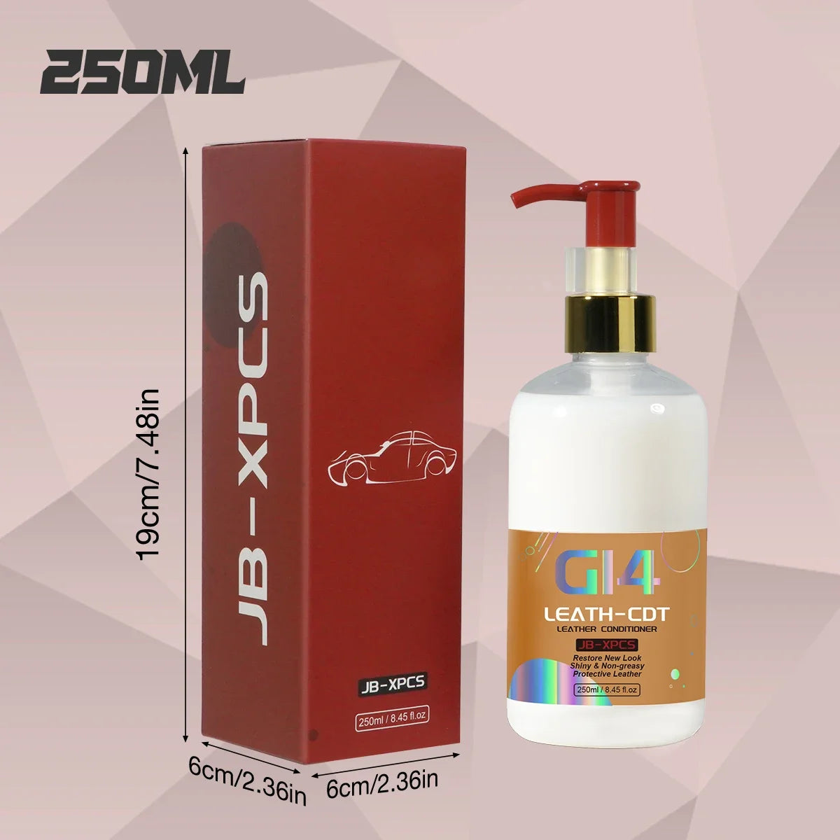 G14 Car Leather Conditioner Agent Restore New Look Protective Leather Clean Refresh Restoration Agent Black Shine Seal Brighten