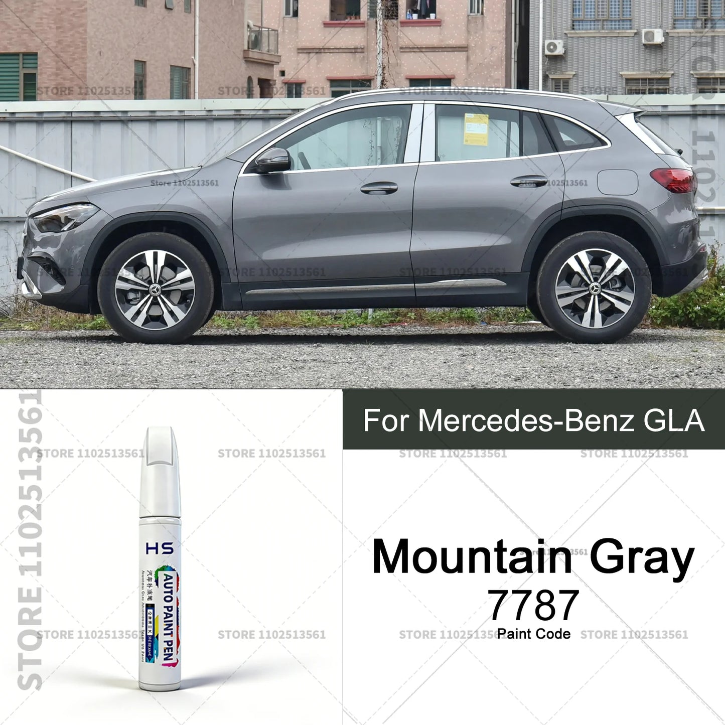 Car Paint Repair Pen Touch Up Scratch Remover DIY Auto Accessories For Mercedes-Benz GLA Jewel Blue Polar White Rose Gold Red