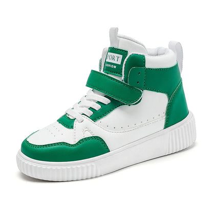 autumn boys sneaker high top children shoes luxury leather basketball shoes kids PU tennis sports shoes for boy size 28-39