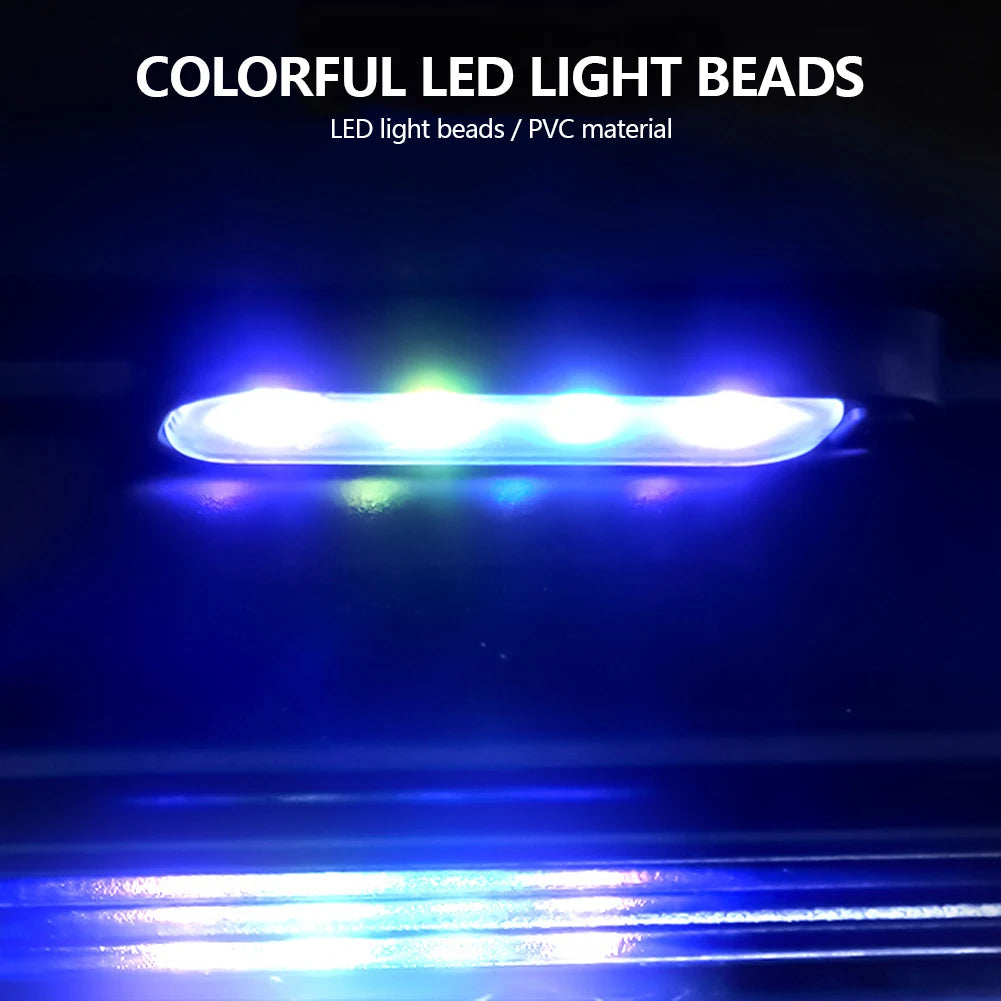 Wireless RGB Car Door Welcome Light Auto LED Decoration Ambient Lamps USB Charging Door Light Safety Anti-collision Signal Lamp