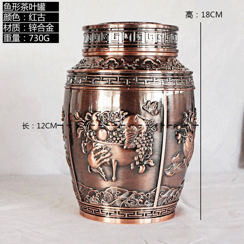 Pet Memorial Keepsake Container for Ashes Tea Canister Coffin Box for Human Ashes Metal Cremation Animal Urn Funeral Home Decor