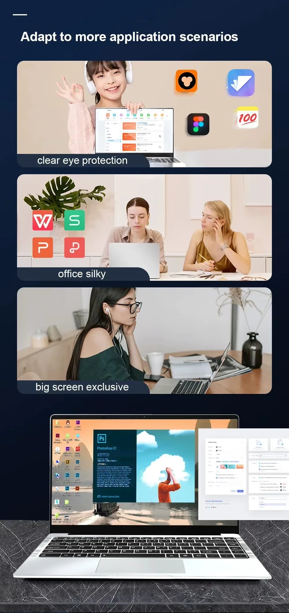 2026 New Office I7 Laptop Intel Core I7-8650U Windows 11 Pro 12GB RAM 1TB/2TB SSD 4K HD Notebook Study Laptops