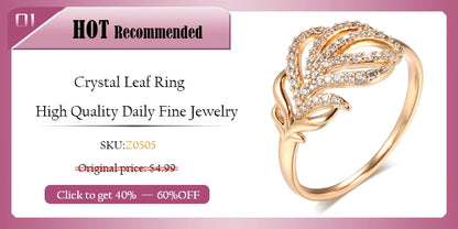 Kinel Luxury Natural Zircon 9mm Width Rings For Women 585 Rose Gold Silver Color Mix Setting Design Daily Bride Wedding Jewelry