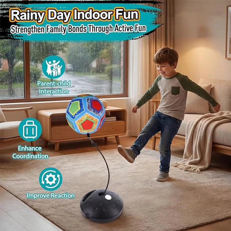 Soccer rebound training set for outdoor exercise parent-child interaction ball bouncing and rebounding rope sports toys Gifts