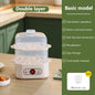 Mini Food Steamer Multi-layer combination Egg Boiler Food Warmer Rice cooker Dry burning Prevention Auto-off Eggtart making Tool