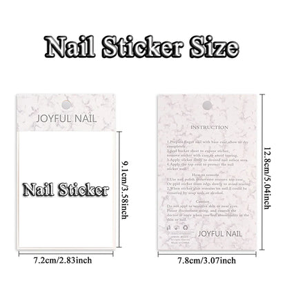 French Nail Art Sticker Crescent Smile Line French Pattern V-shaped Nail Decoration Decals