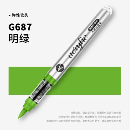 1 PC 120 Colors Acrylic Paint Marker Pens Professional Drawing Pens for Graffiti Manga School Aesthetic Stationery Art Supplies