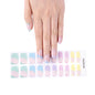 16/18/20Tips Semi-Cured Gel Nail Strips Adhesive Full Cover Stickers for Nails UV Lamp Need Press On Nails Fashion Manicure