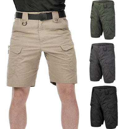 2026 Men's Cargo Shorts Tactical Waterproof Casual Pant Summer Thin Quick Dry Workout Multi-Pocket Outdoor Trekking Hiking Short