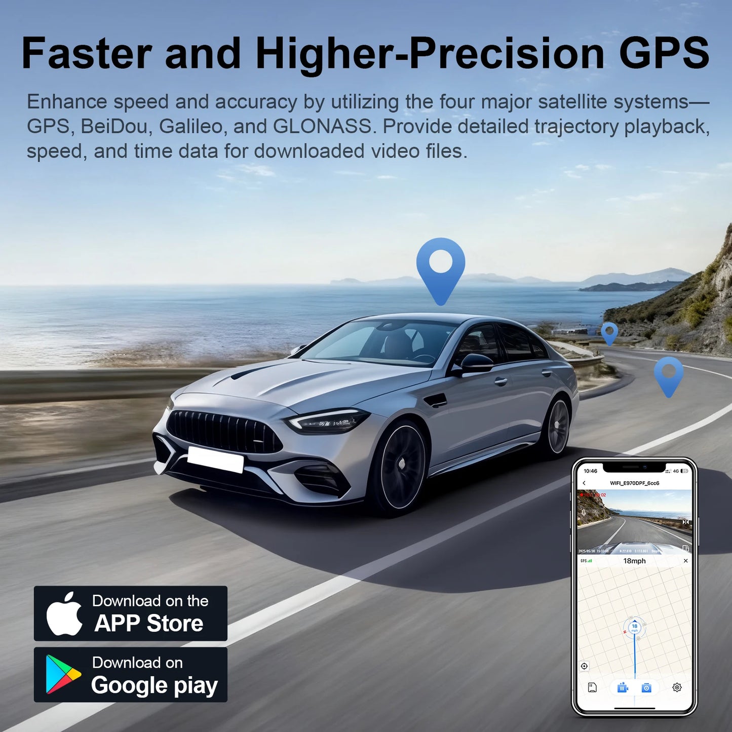 Mangoal 4K Dash Cam GPS WiFi & APP For Volkswagen Tiguan Gen2 AD BW Dash Car Camera 2018-2024 Plug and Play