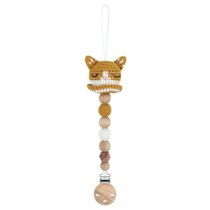 Baby Pacifier Clip Crochet Koalas Handbell Rattle Doll Teether Pacifier Chain Clips Set Dummy Chain Cartoon Teething Toy