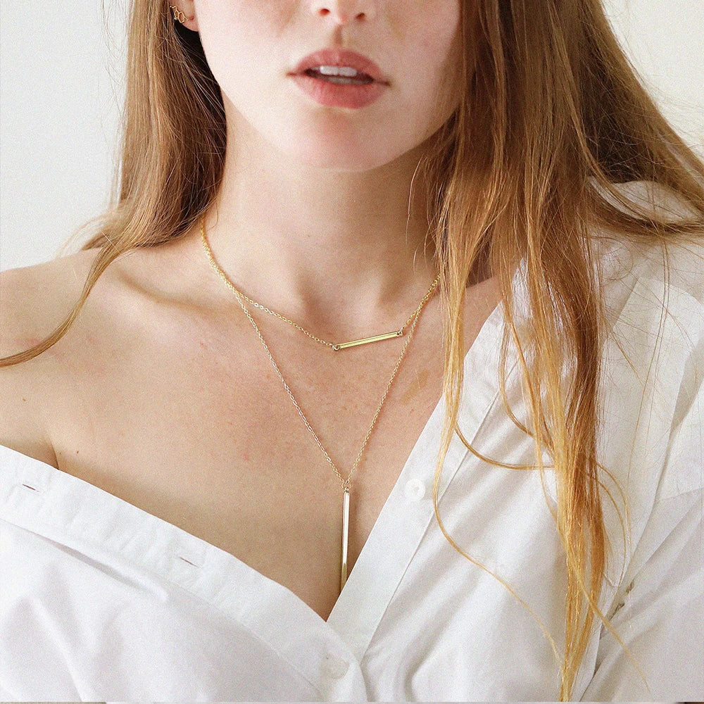 EManco Name Sentence Letter Necklace Women's Stainless Steel Necklaces Customized Initial Pendant Factory Direct