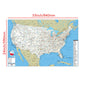 English Map USA Map Road Map Canvas Painting Living Room Home Decoration Children School Supplies