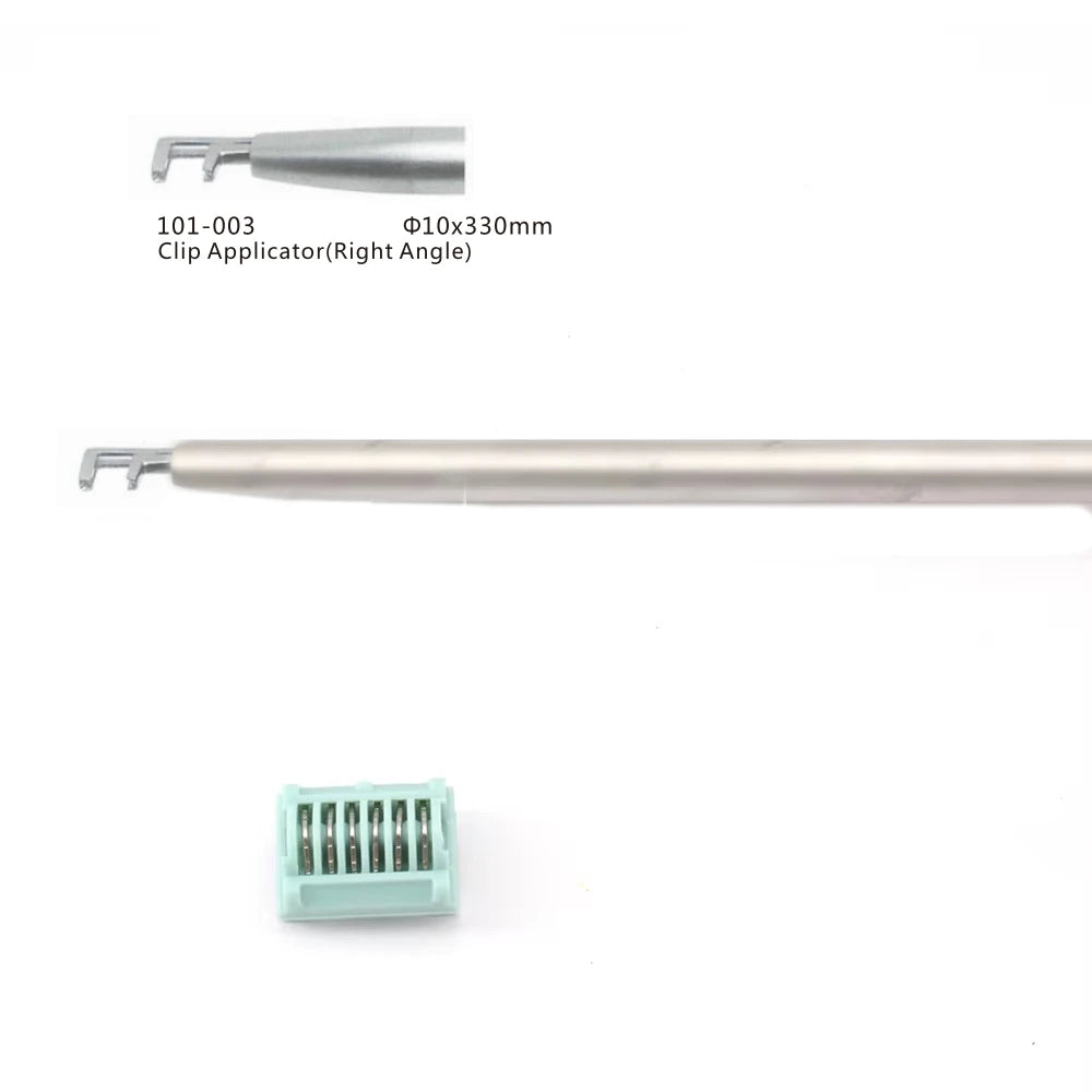 Laparoscopic Titanium Clip Applier Single Action Surgical Forceps with Ligation Clips, 5mm/10mm Hemostatic Clamping Instrument