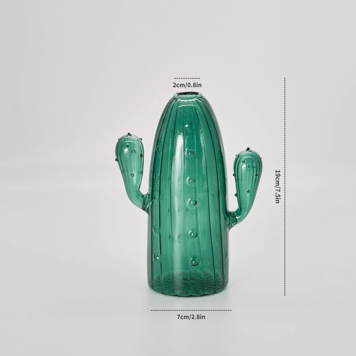 Cactus Glass Vase Hydroponic Plant Living Room Decoration Aromatherapy Bottle Flower Decor Vase Tabletop Small Vase Handicraft