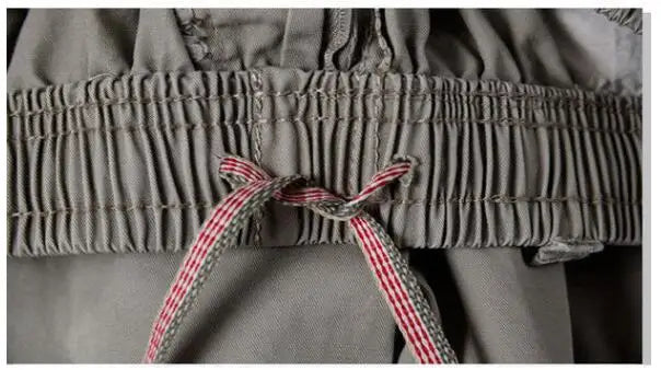 New Summer Men Cotton Thin Casual Shorts Man Elastic Waist Loose Jogger Cargo Shorts Pants Quality Male Straight Pants Size 6XL