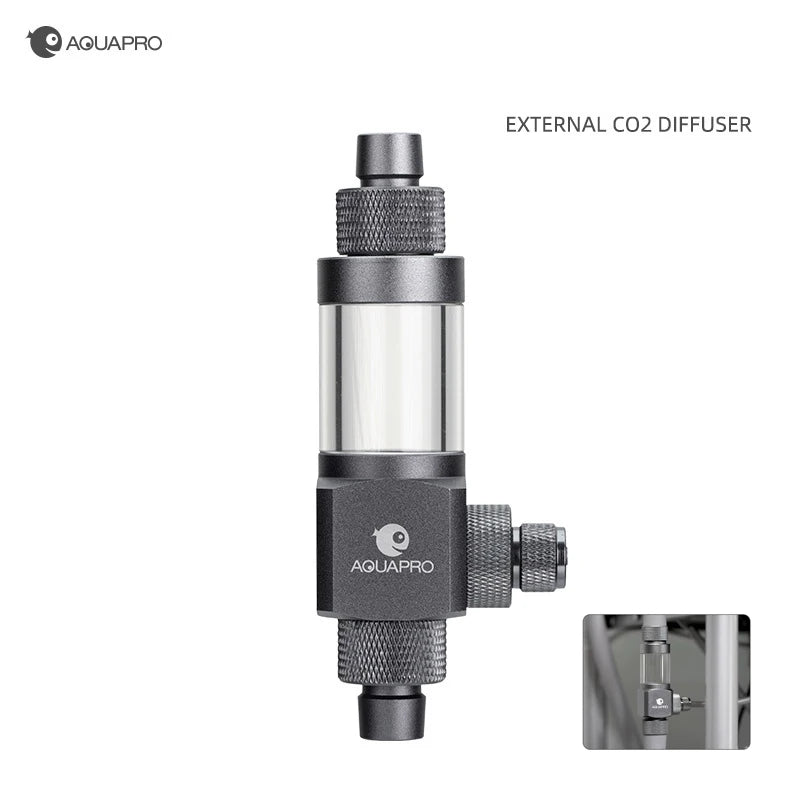 AQUAPRO External CO2 Atomizer Sprayer Aquarium Fishing Tank Diffuser Filter Bucket Accessories Equipment Akvarium Terrarium