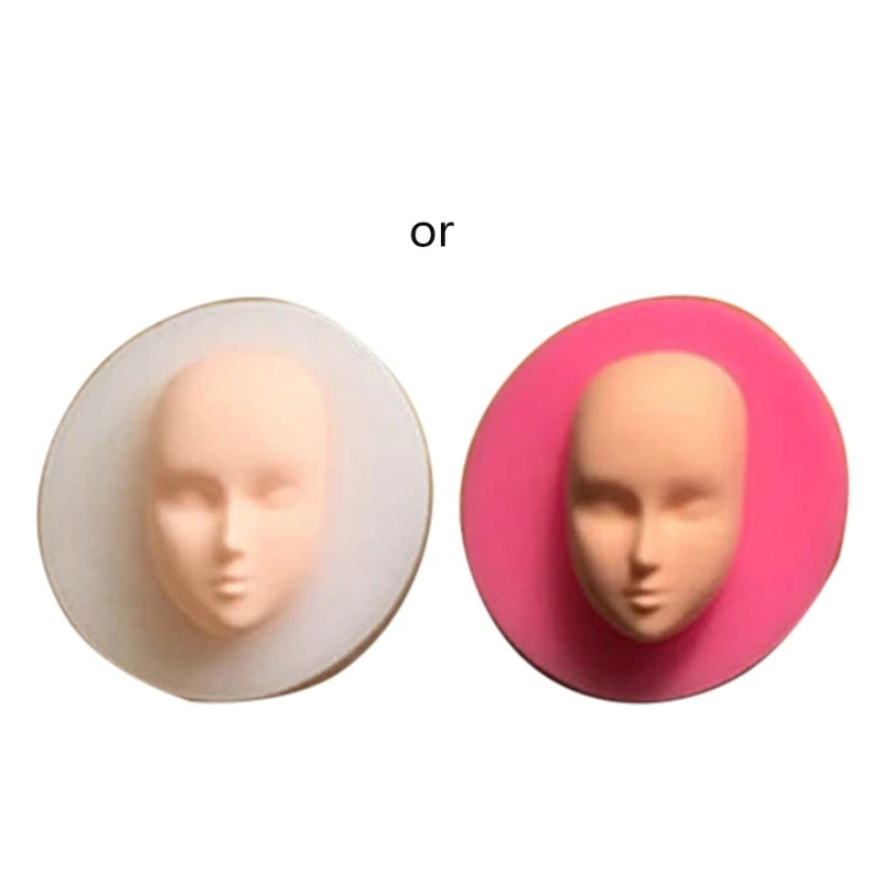 Elf silicone Q version face face mold ultra-light clay soft pottery face mold bjd silicone fairy ears baby face