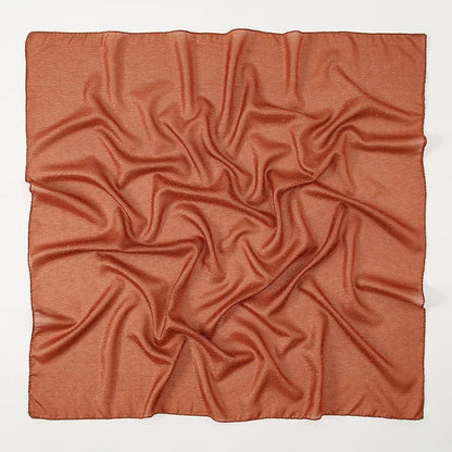 90*90cm Square Chiffon Hijab Scarf Women Solid Color Muslim Soft Head Scarf Islamic Shawls and Wraps Headband Musulman Scarves