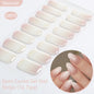 Gradient Auroras Semi Cured Gel Nail Strips Sparkly Shinning DIY Gel Polish Stickers for Nails Works with UV/LED Nail Lamps