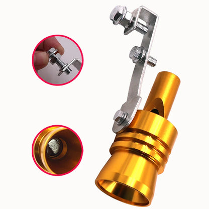 Universal Car Exhaust Pipe Oversized Turbo Whistle Car Refitting Turbo Whistle Exhaust Pipe Sound Tail Muffler