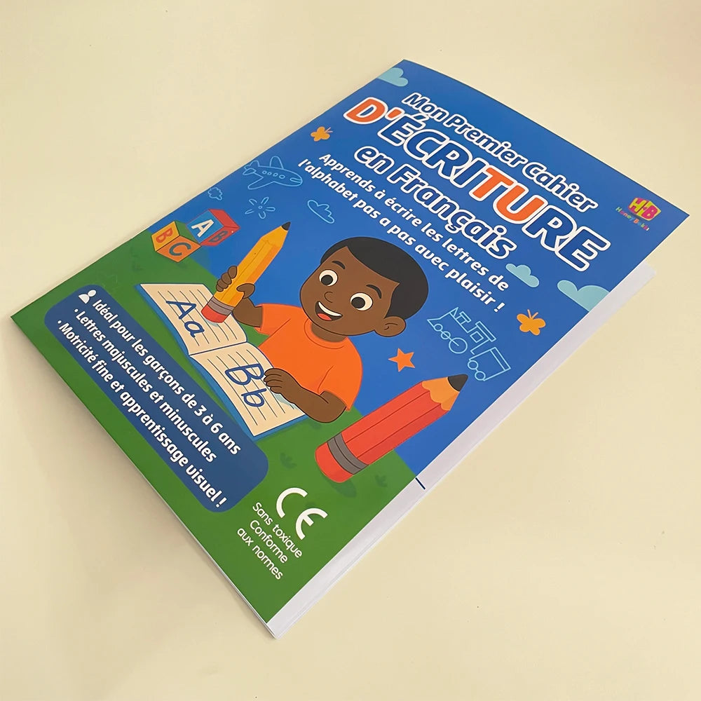 32 Pages French Alphabet Tracing & Writing Practice Book Uppercase & Lowercase French Letters Early Language Learning Workbook